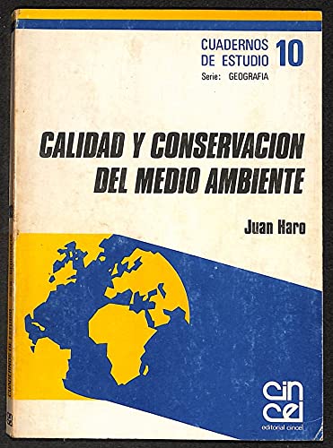 Calidad y conservacion del medio ambiente. cuadernos de estudio 10 Books