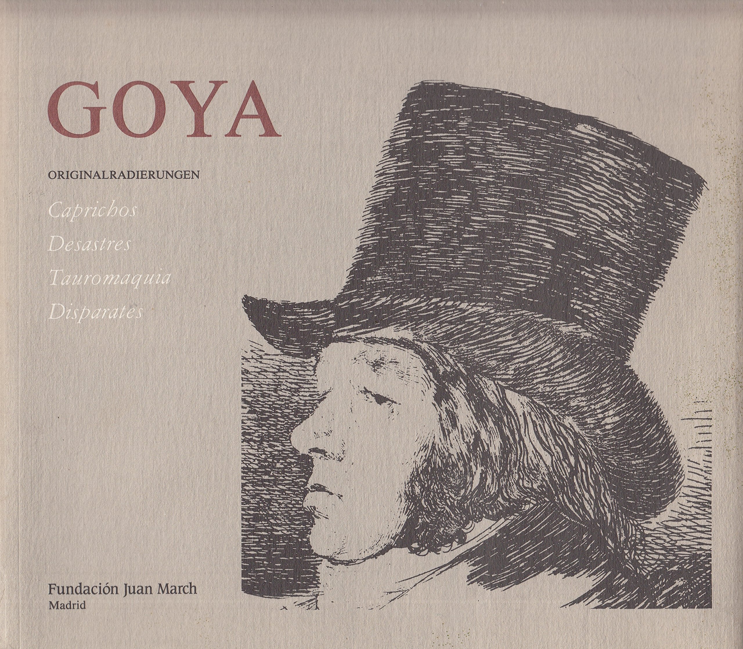 GOYA / Originalradierungen, Caprichos - Desatres - Tauromaquia - Disparates Books