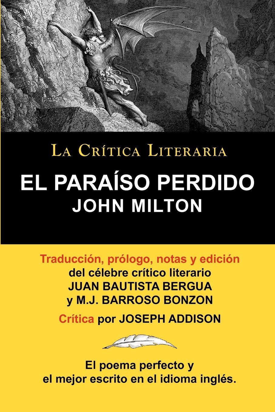 El Paraiso Perdido de John Milton, Coleccion La Critica Literaria Por El Celebre Critico Literario Juan Bautista Bergua, Ediciones Ibericas Contemporary literature Books