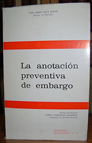 La anotación preventiva de embargo Books