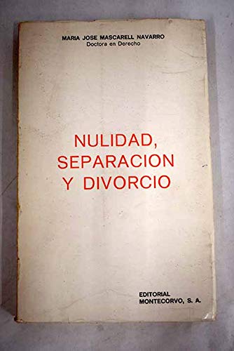 Nulidad, separación y divorcio Books