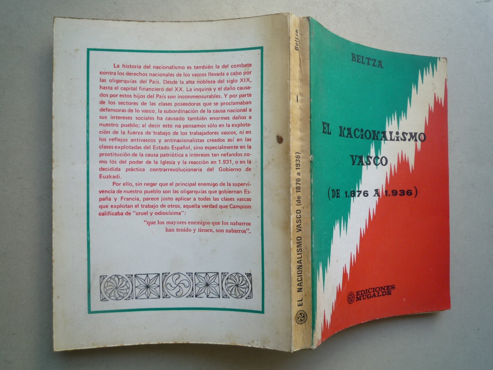 El nacionalismo vasco, 1876-1936 (Coleccion Ipar haizea ; no. 2) (Spanish Edition) Books