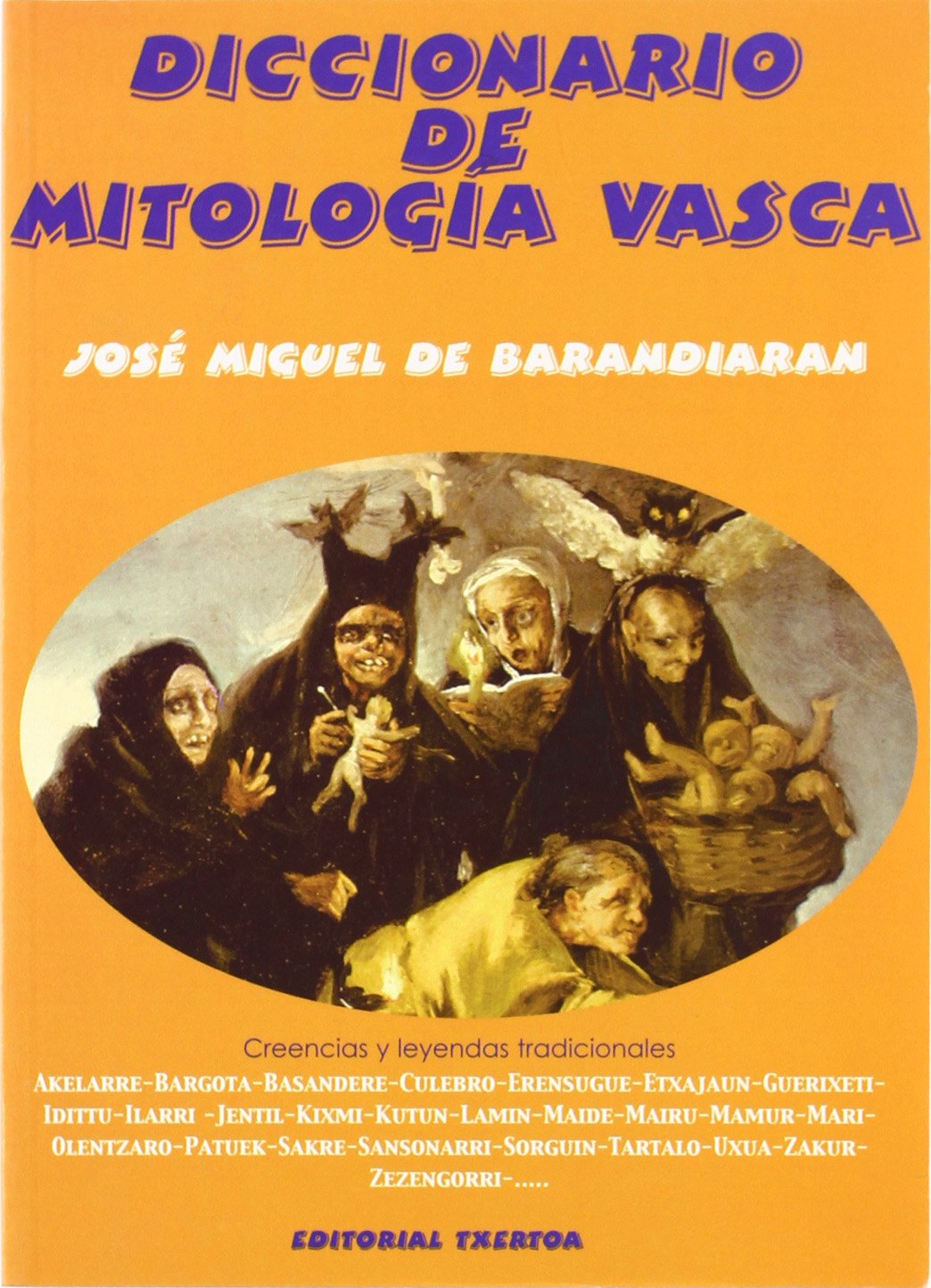Diccionario de mitologia vasca book