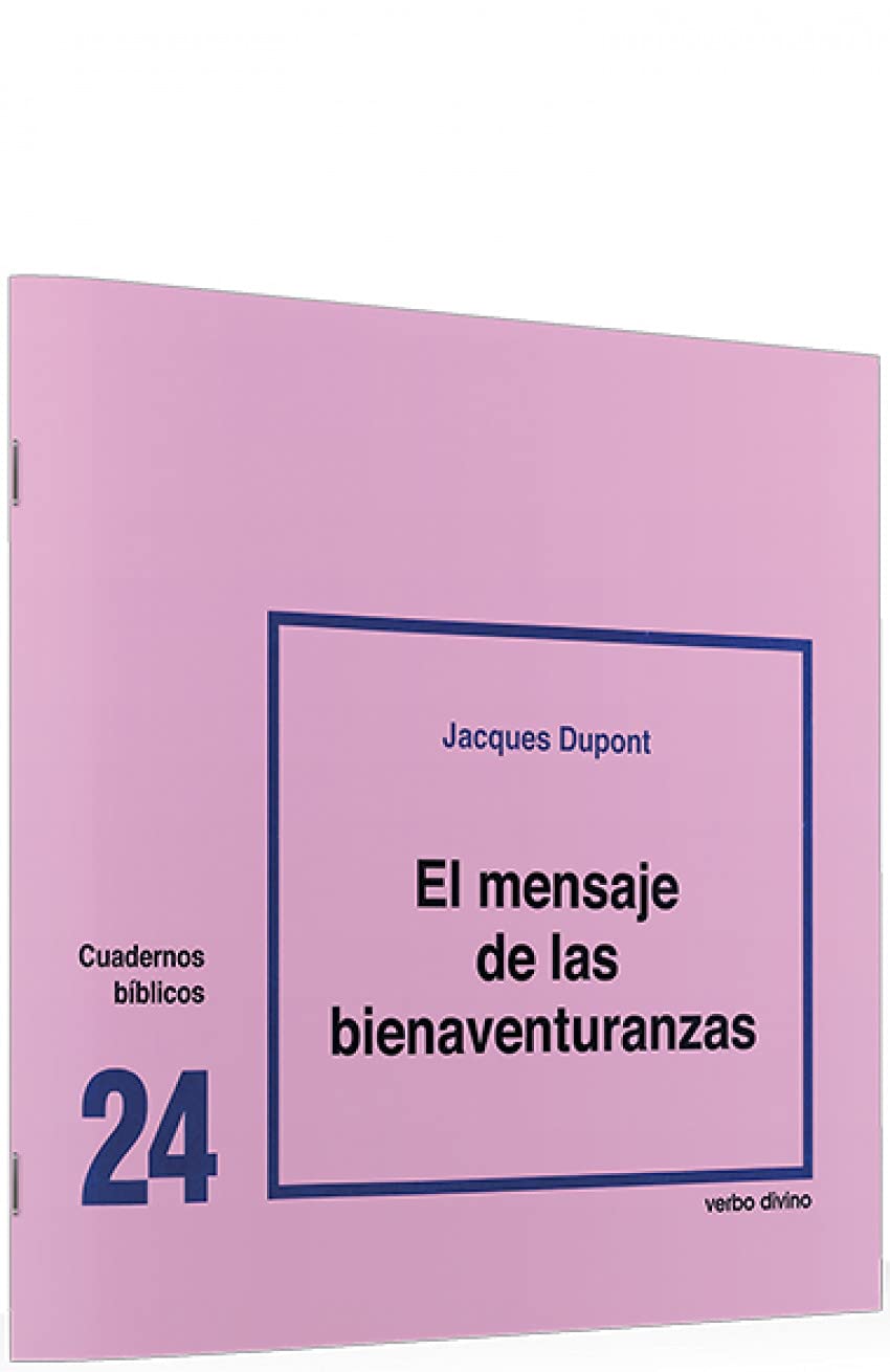 El mensaje de las bienaventuranzas: Cuaderno Bíblico 24 book