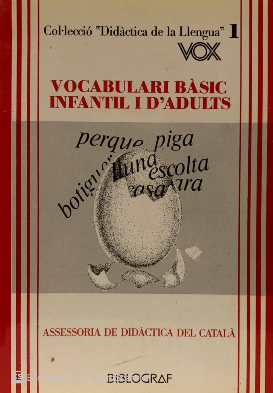 Vocabulari basic infantil I d'adults. "vox" Books