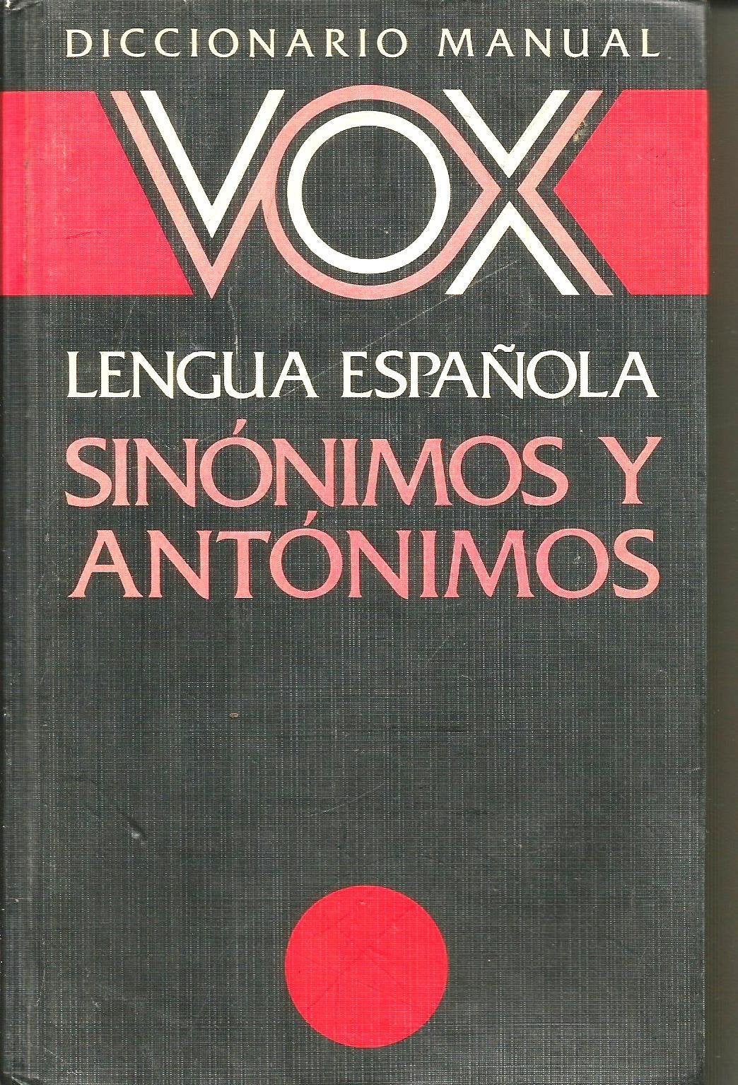 Diccionario Manual De Sinonimos Y Antonimos Books
