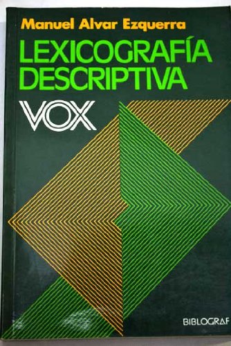 Product Image: Lexicografía descriptiva