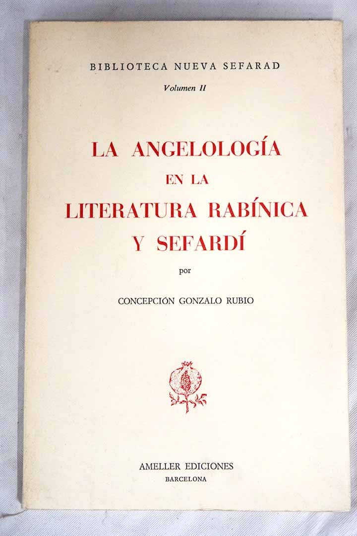 La angelología en la literatura rabínica y sefardí book