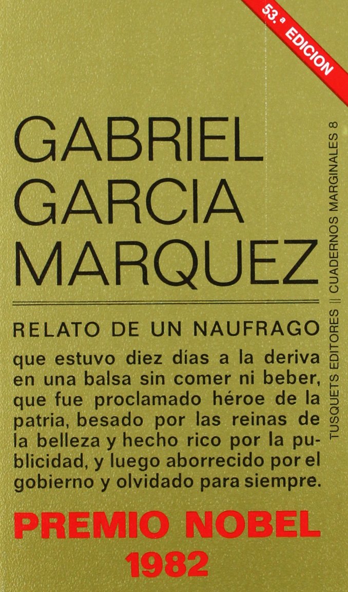 Relato de un naufrago (Marginales, Band 8) Contemporary literature Books