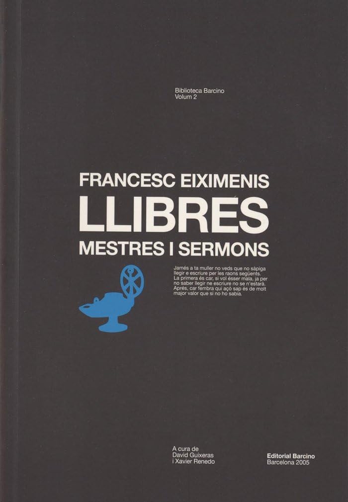 Llibres, mestres i sermons : antologia de textos Philosophy