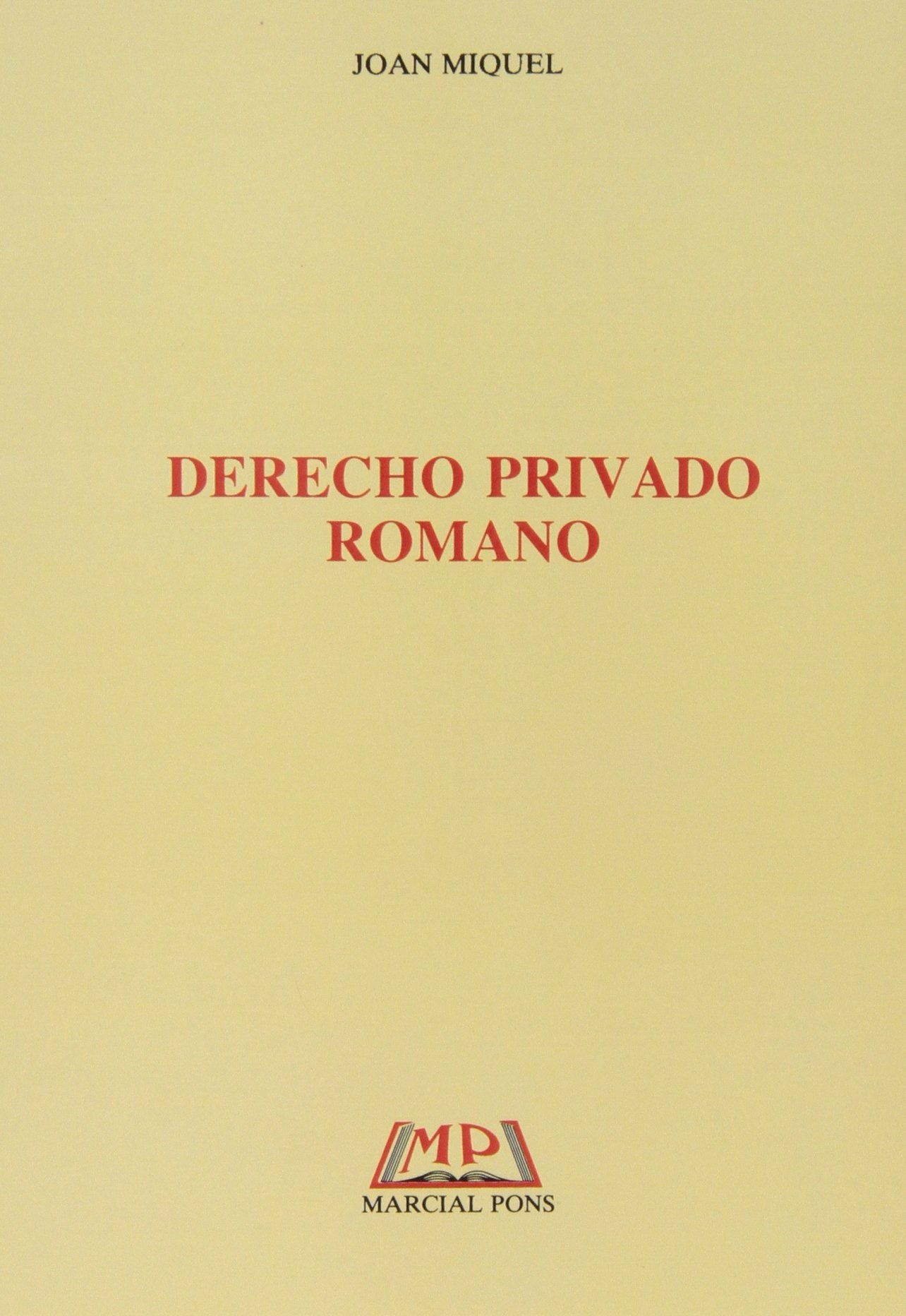 Derecho privado romano Law