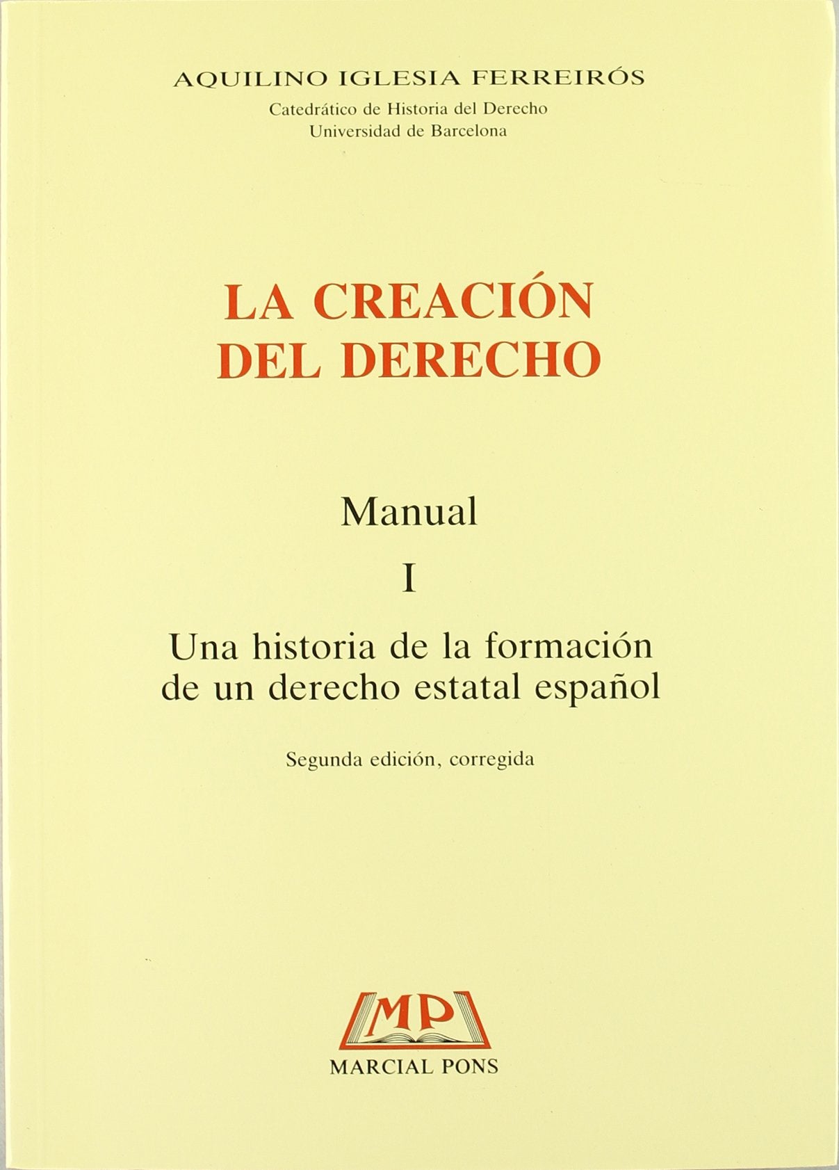Product Image: La creación del Derecho. Manual II