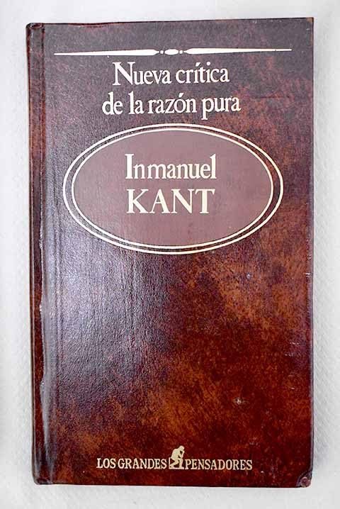 Nueva crítica de la razón pura book