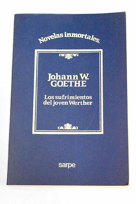 Los sufrimientos del joven Werther book