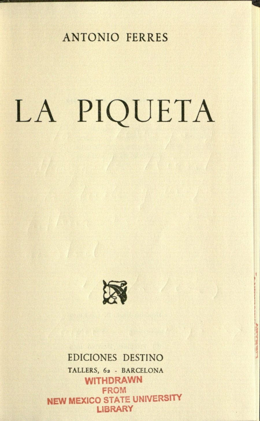 La piqueta (Serie Aqui y ahora) book
