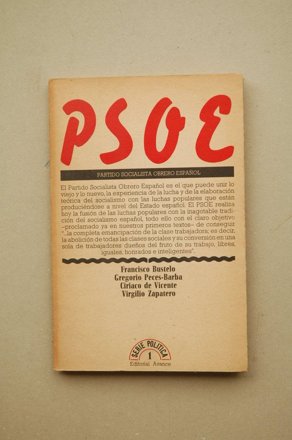 Partido Socialista Obrero Español Books