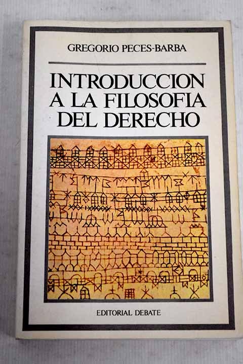 Introduccion a la filosofia del derecho book