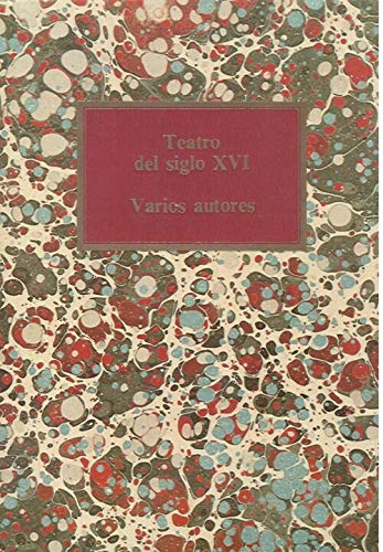 Teatro del siglo XVI book