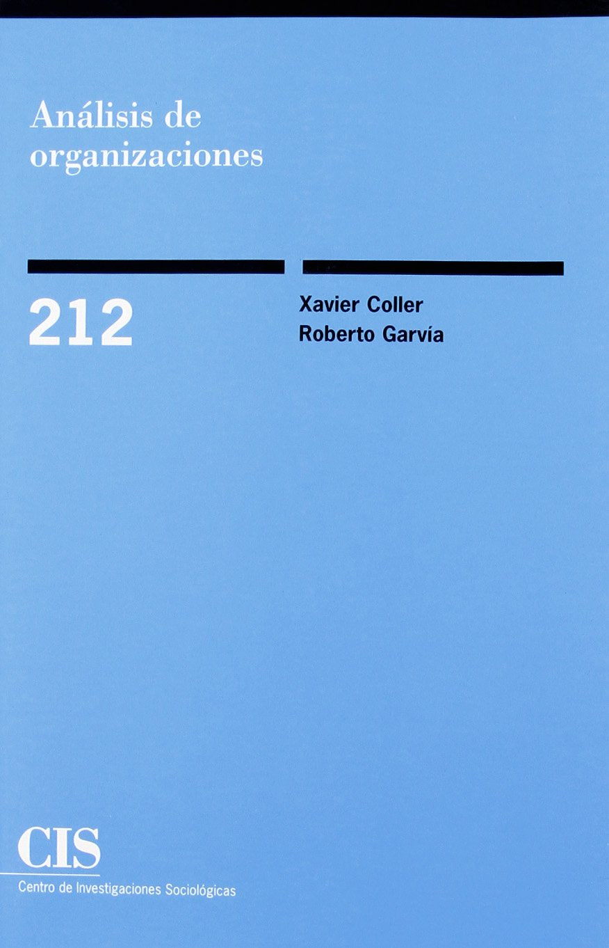 Análisis de organizaciones (Monografías, Band 212) Books