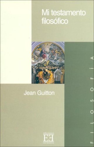 Mi Testamento Filosofico/ My Philosophical Testament book
