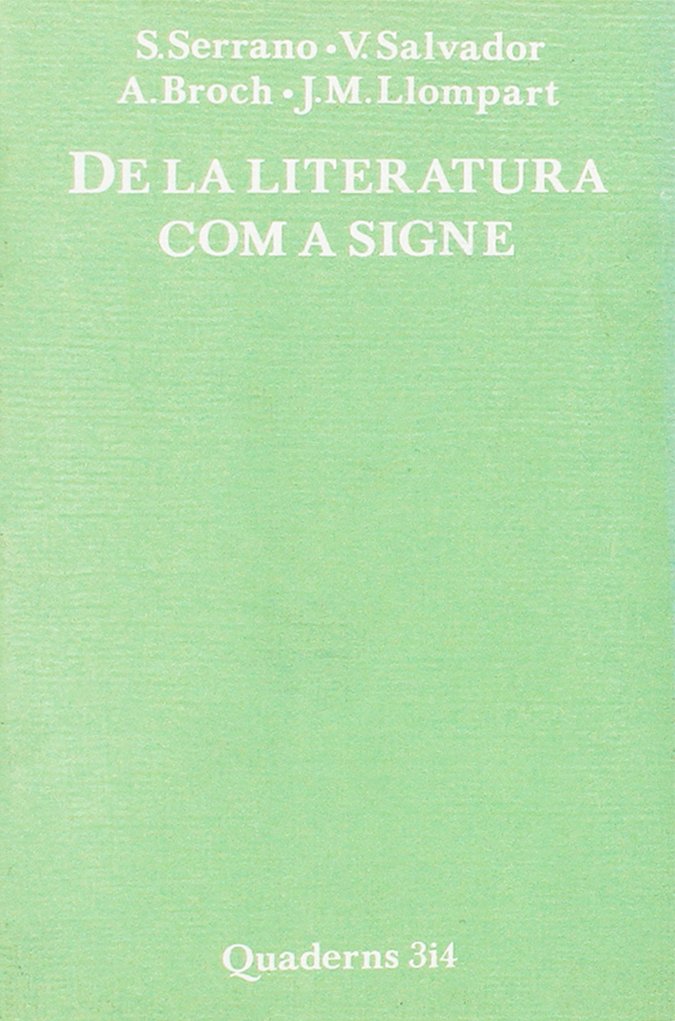 De la literatura com a signe Learning & Reference