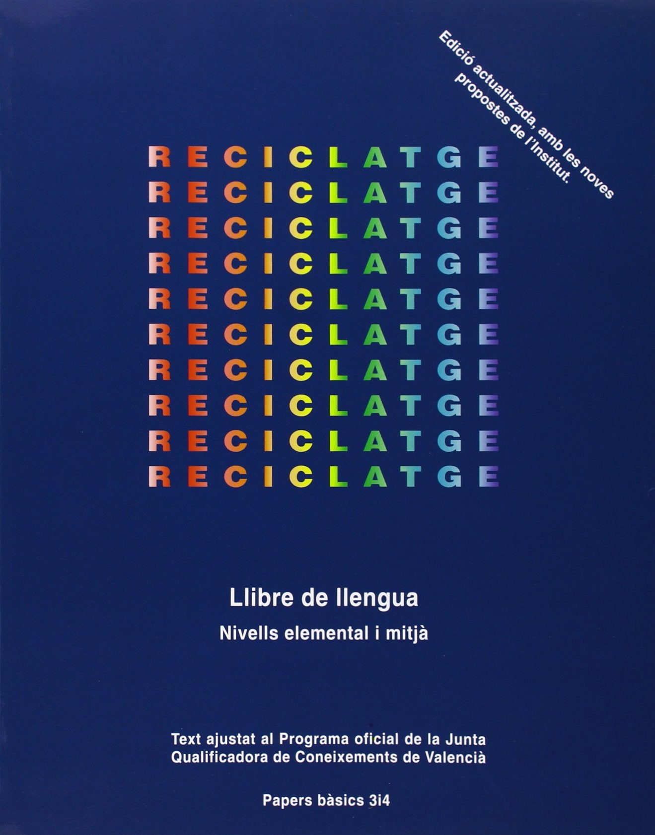 Reciclatge. Llibre de llengua book