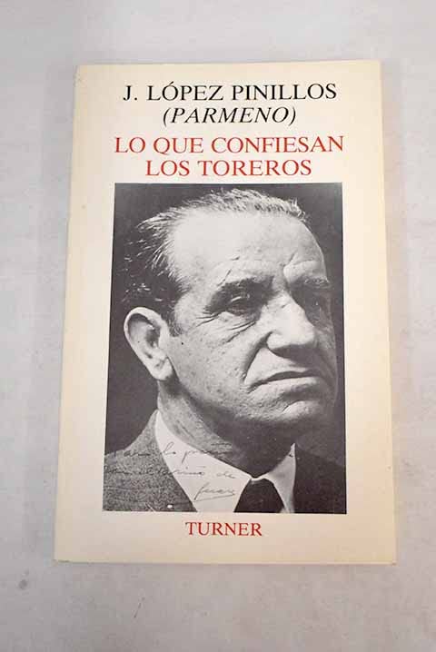 Lo que confiesan los toreros book