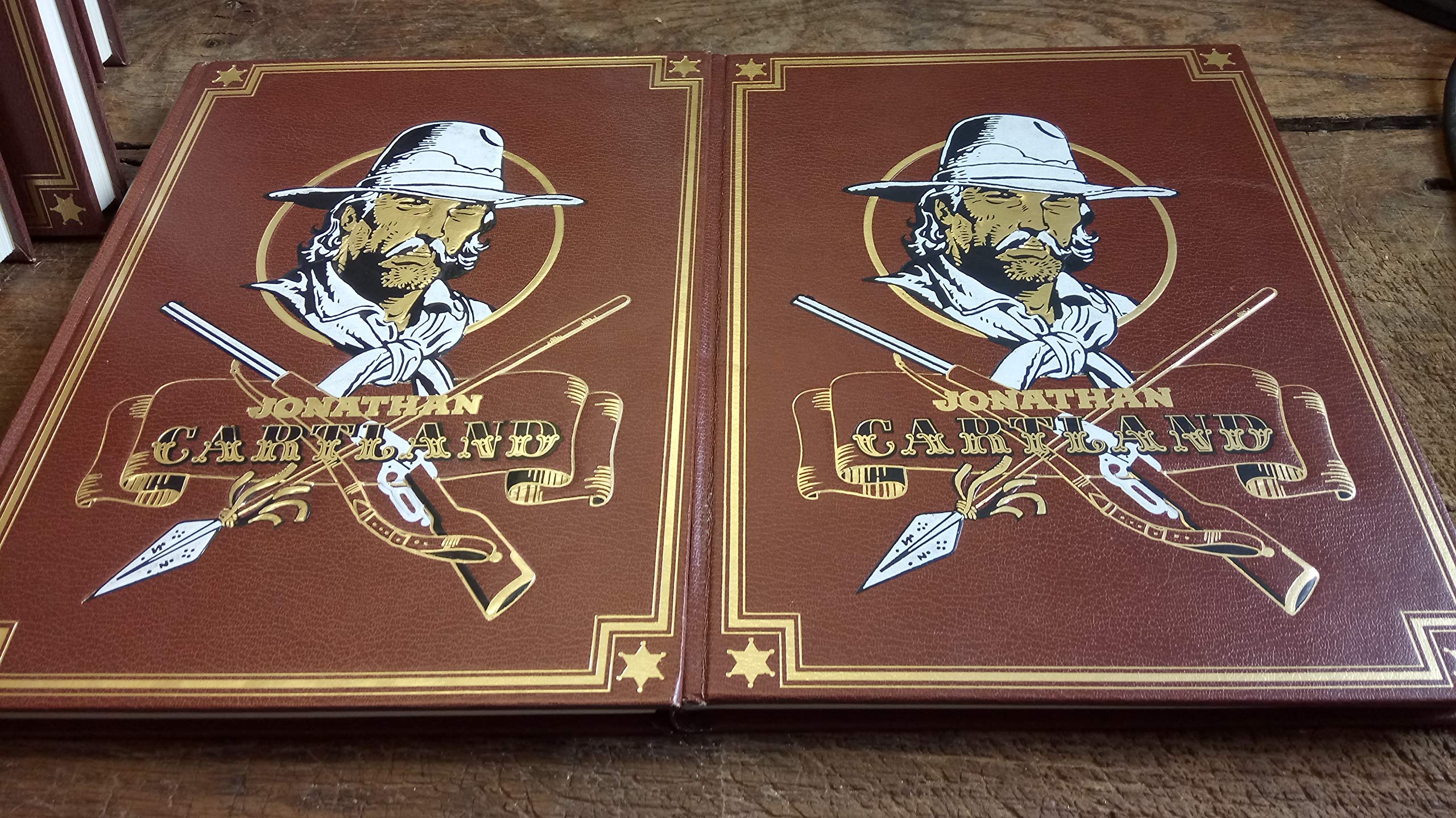 Jonathan Cartland / 2 volumes 8 titres : la rivière du vent - les doigts du chaos - Silver Canyon - Courts métrages - Jonathan Cartland - le dernier convoi pour l'Orégon - le fantôme de Wah-Kee - le trésor de la femme araignée book