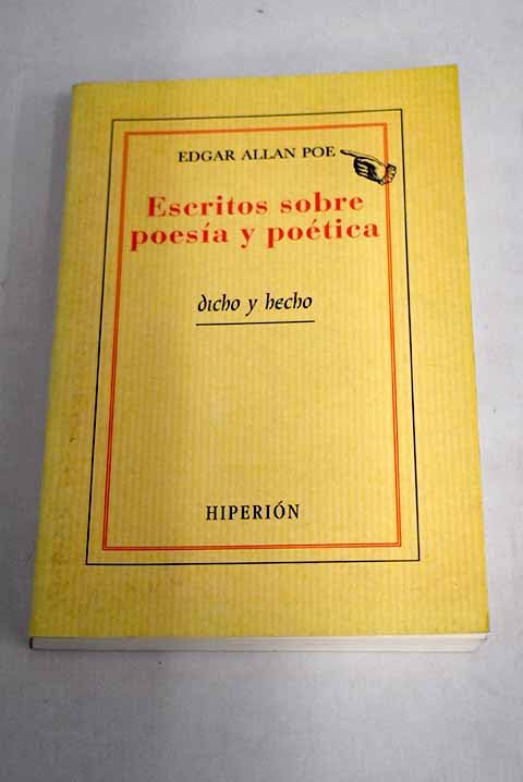 Escritos sobre poesía y poética book