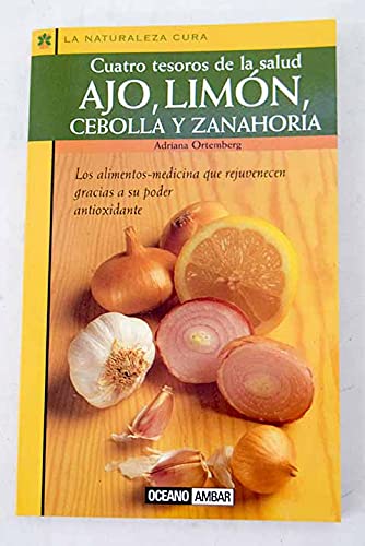 Ajo, Limón, cebolla y zanahoria. cuatro tesoros de la salud book