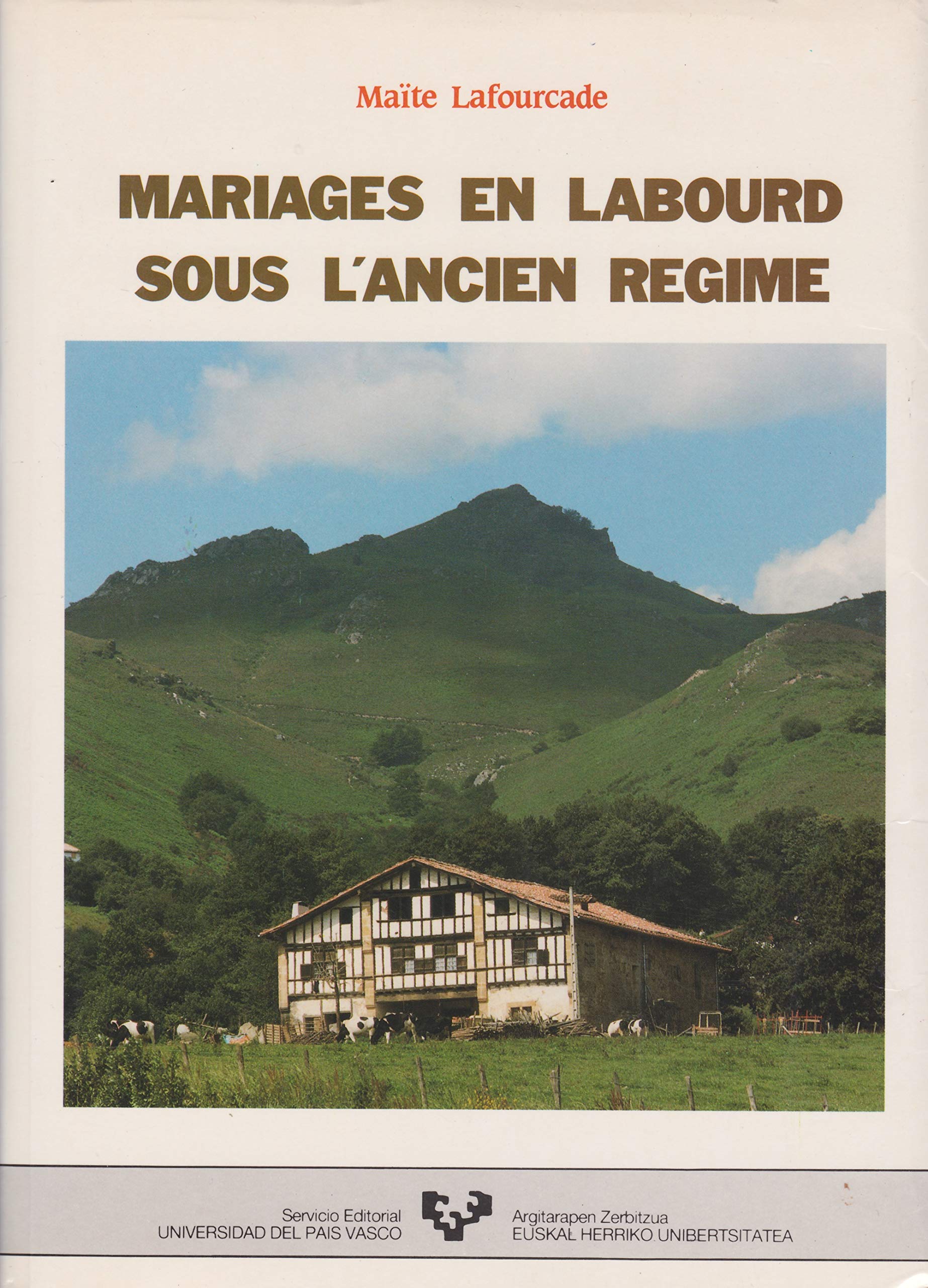 Mariages en Labourd sous l'Ancien Régime book