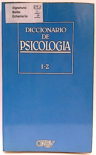 Diccionario de psicologÝa I-Z Books