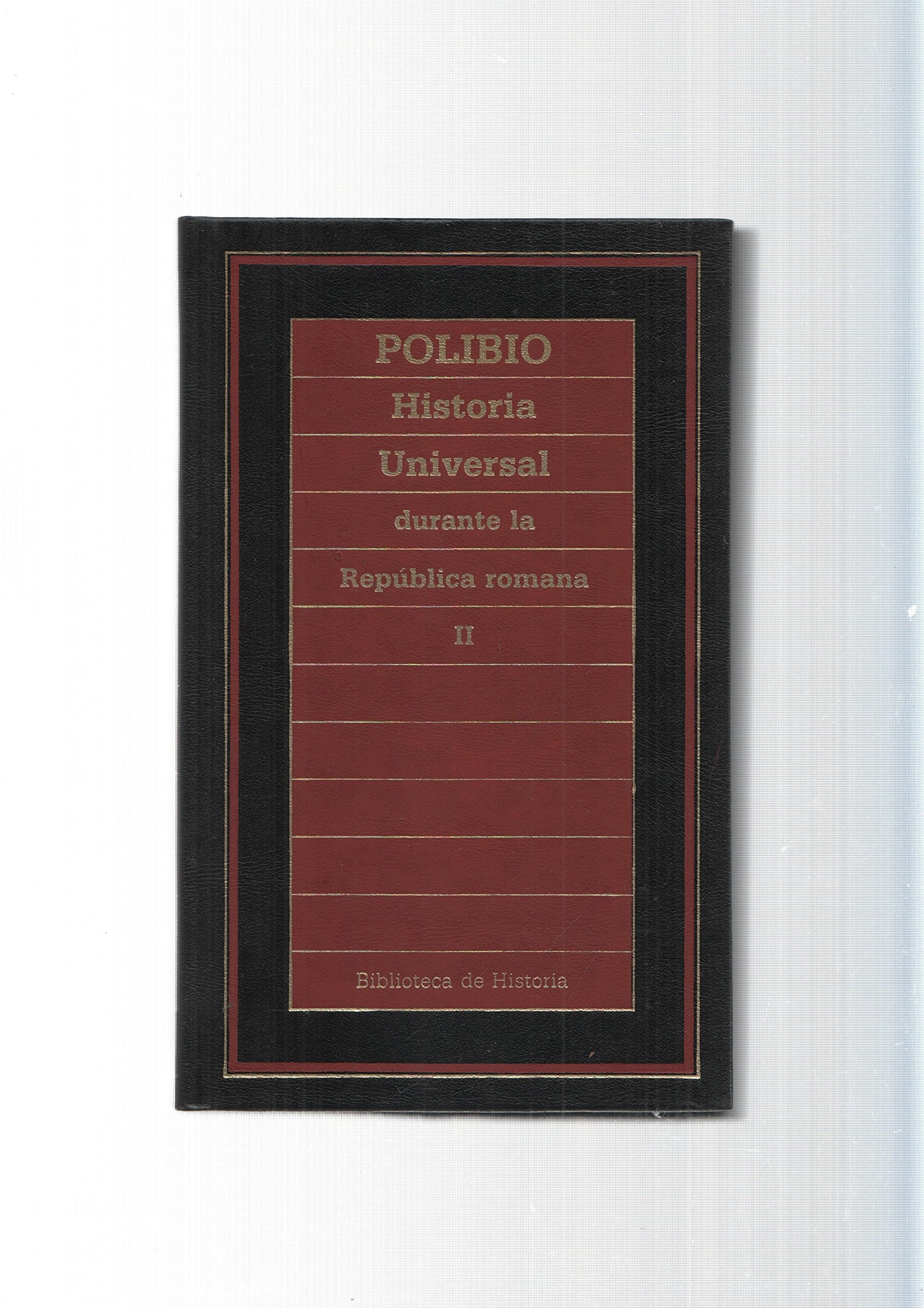 Biblioteca de Historia num.90: Historia Universal durante la Republica romana Vol. II book