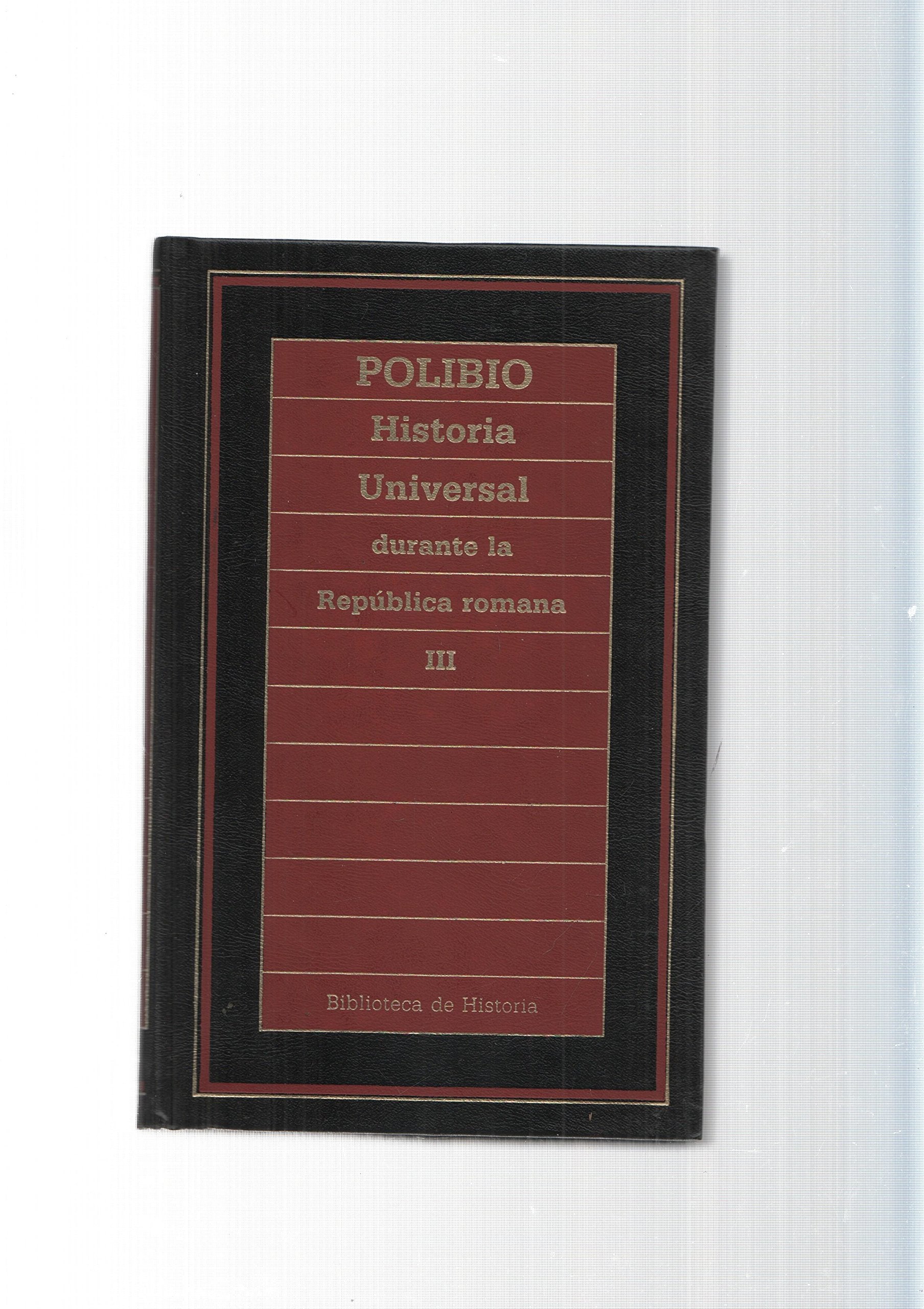 Historia Universal durante la República romana III book