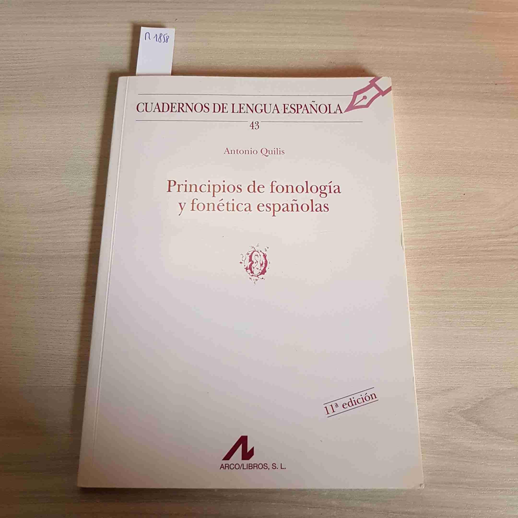 Principios de fonología y fonética españolas (o) (Cuadernos de lengua española, Band 43) Foreign Languages ​​& Dictionaries