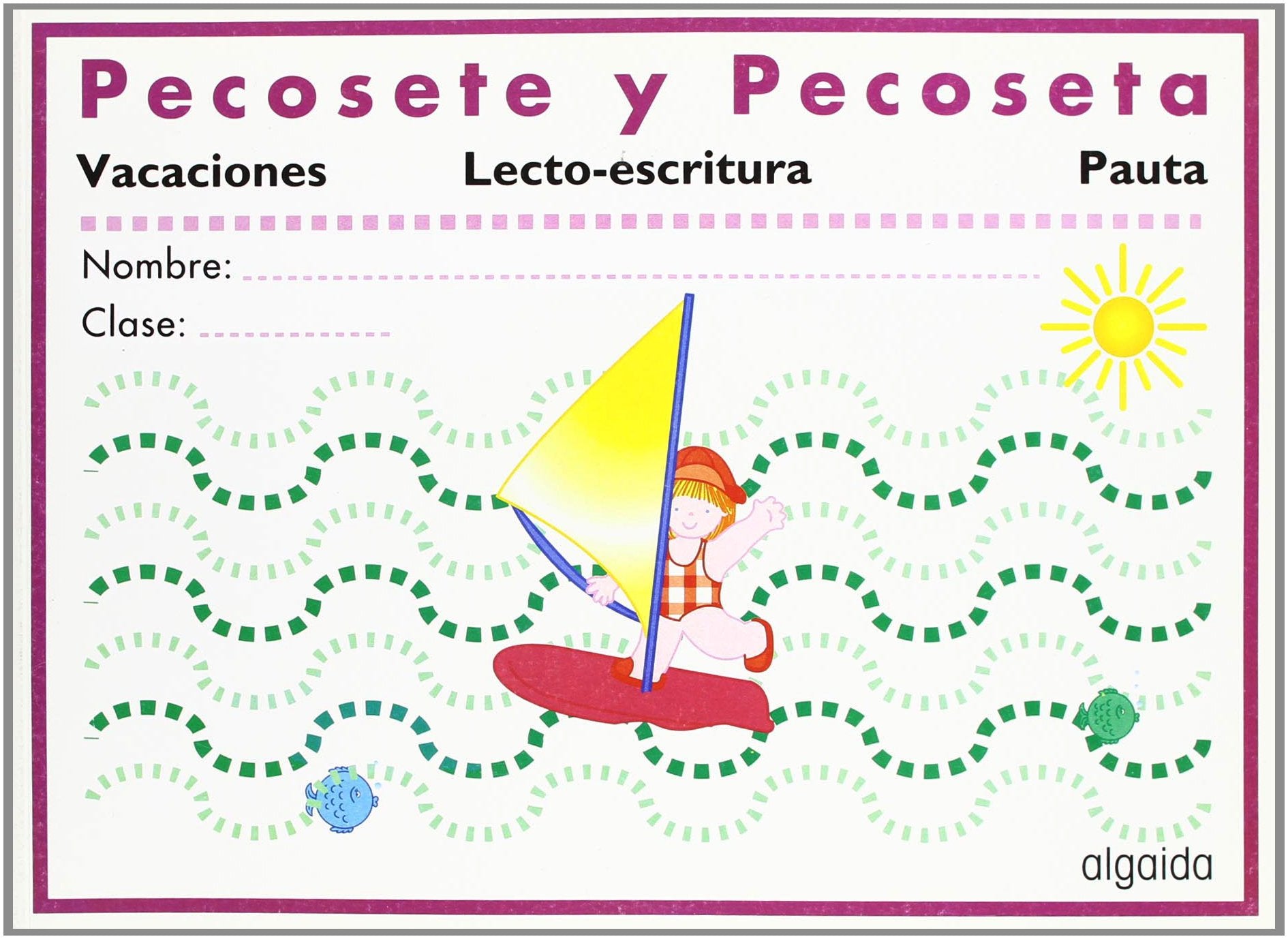 Lectoescritura Vacaciones. Pauta book