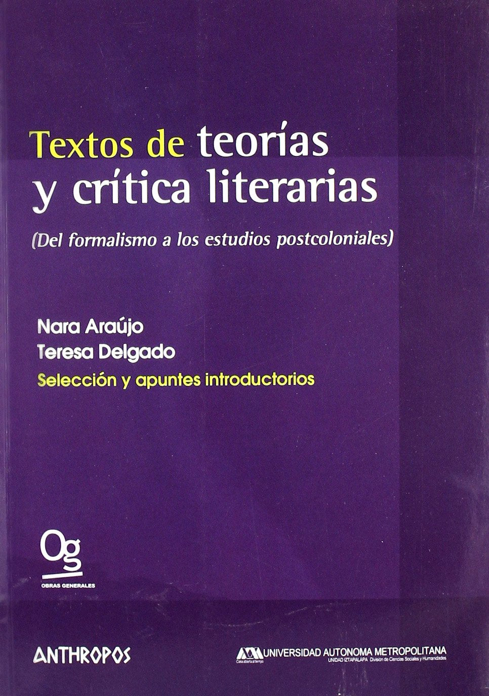 Textos de teorías y críticas literarias Learning & Reference