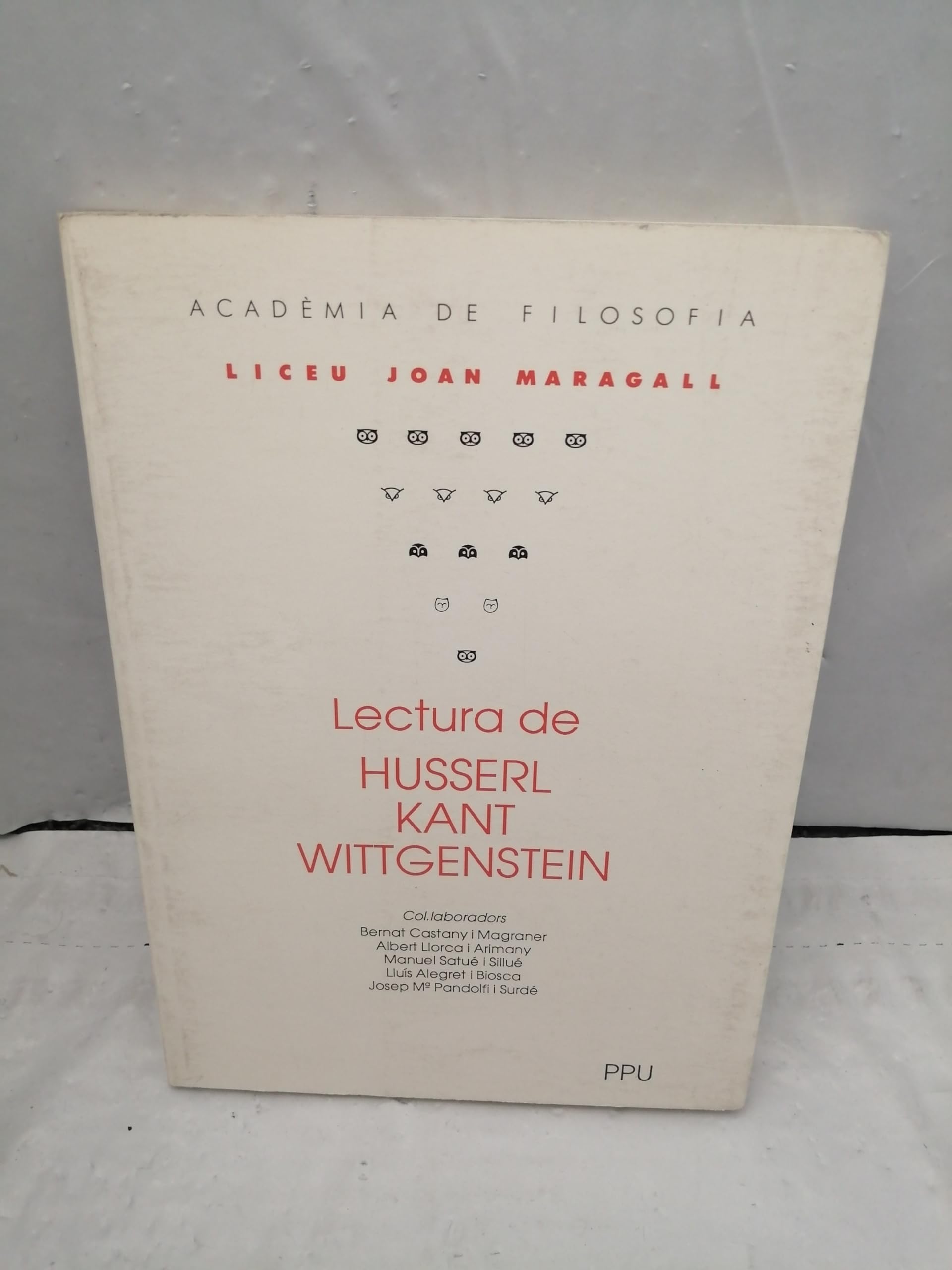 Lectura de husserl, kant I wittgenstein book