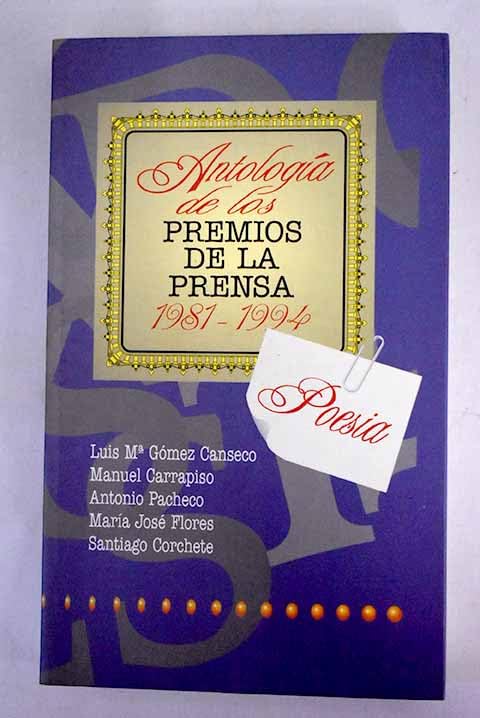 Antología premios literarios de la prensa: modalidad poesía Books