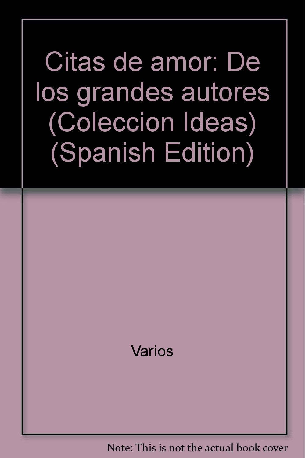 Citas de amor de los grandes autores book