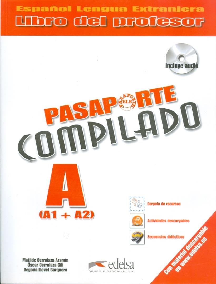 Pasaporte: Libro del profesor A1 + A2 (compilado) + DVD of the audio Foreign Languages ​​& Dictionaries