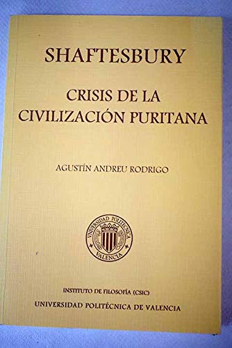 Shaftesbury: crisis de la civilización puritana Books