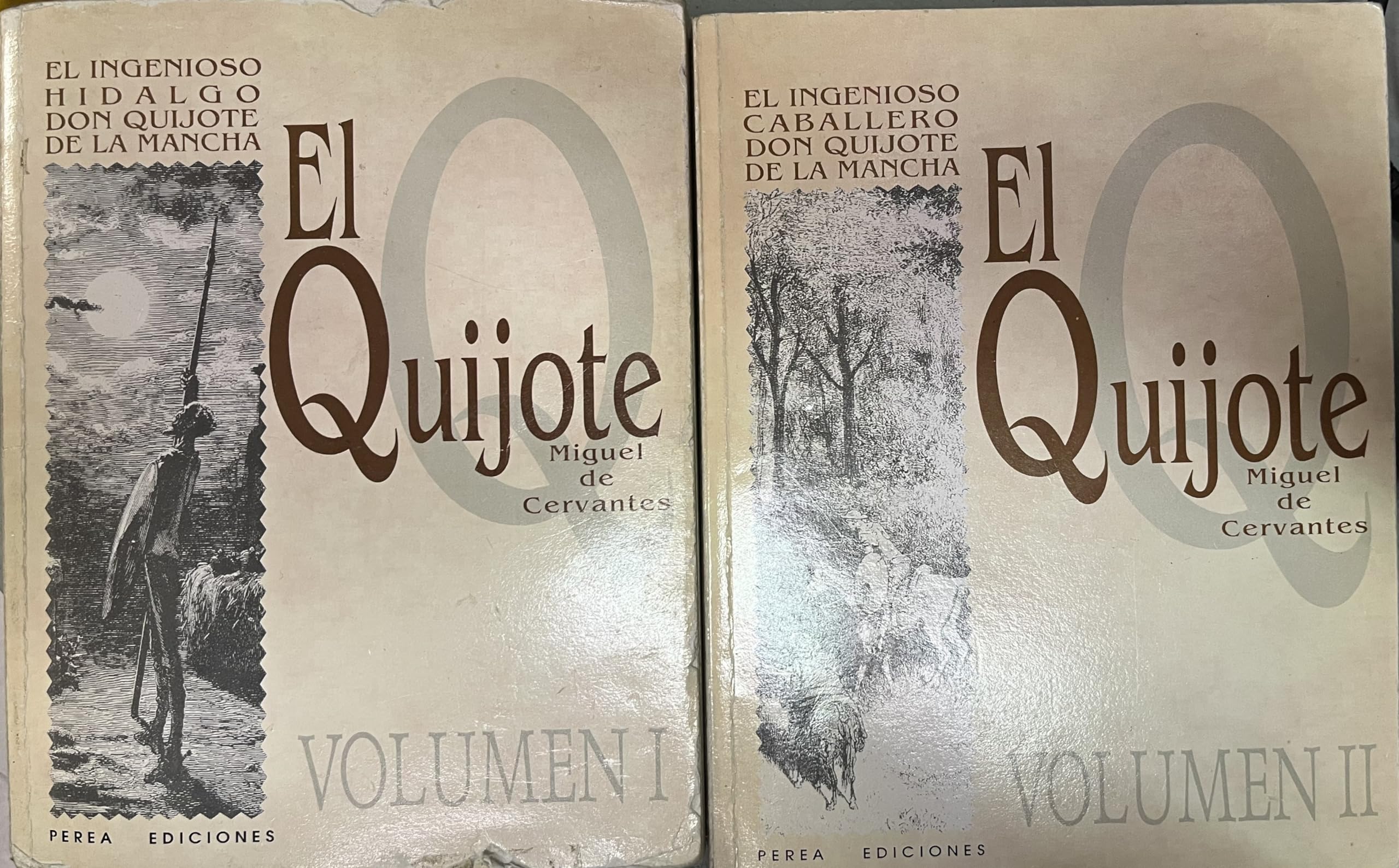 El ingenioso Hidalgo don quijote de la Mancha, 2 vols. book