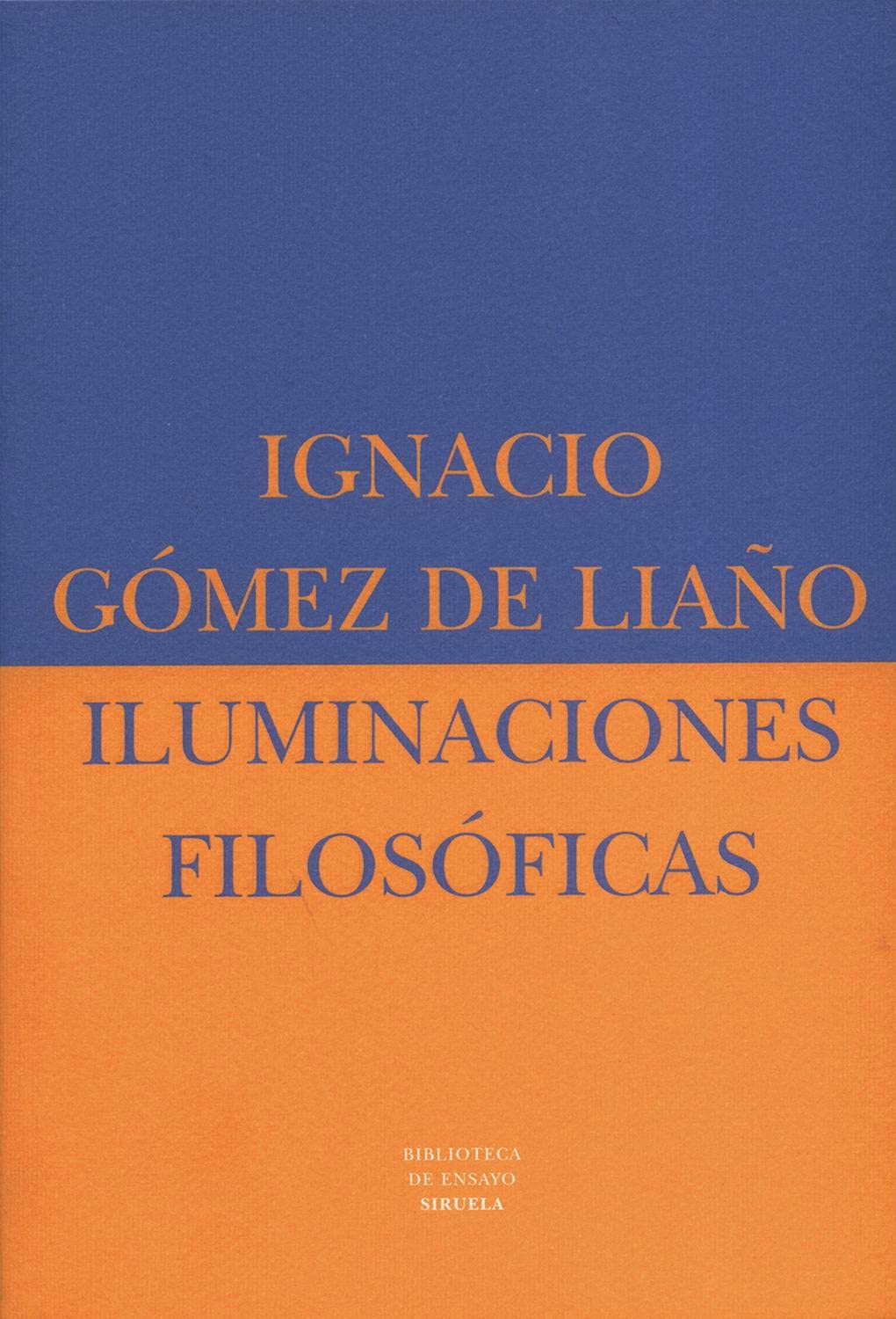 Iluminaciones filosóficas (Biblioteca de Ensayo / Serie mayor, Band 17) Philosophy