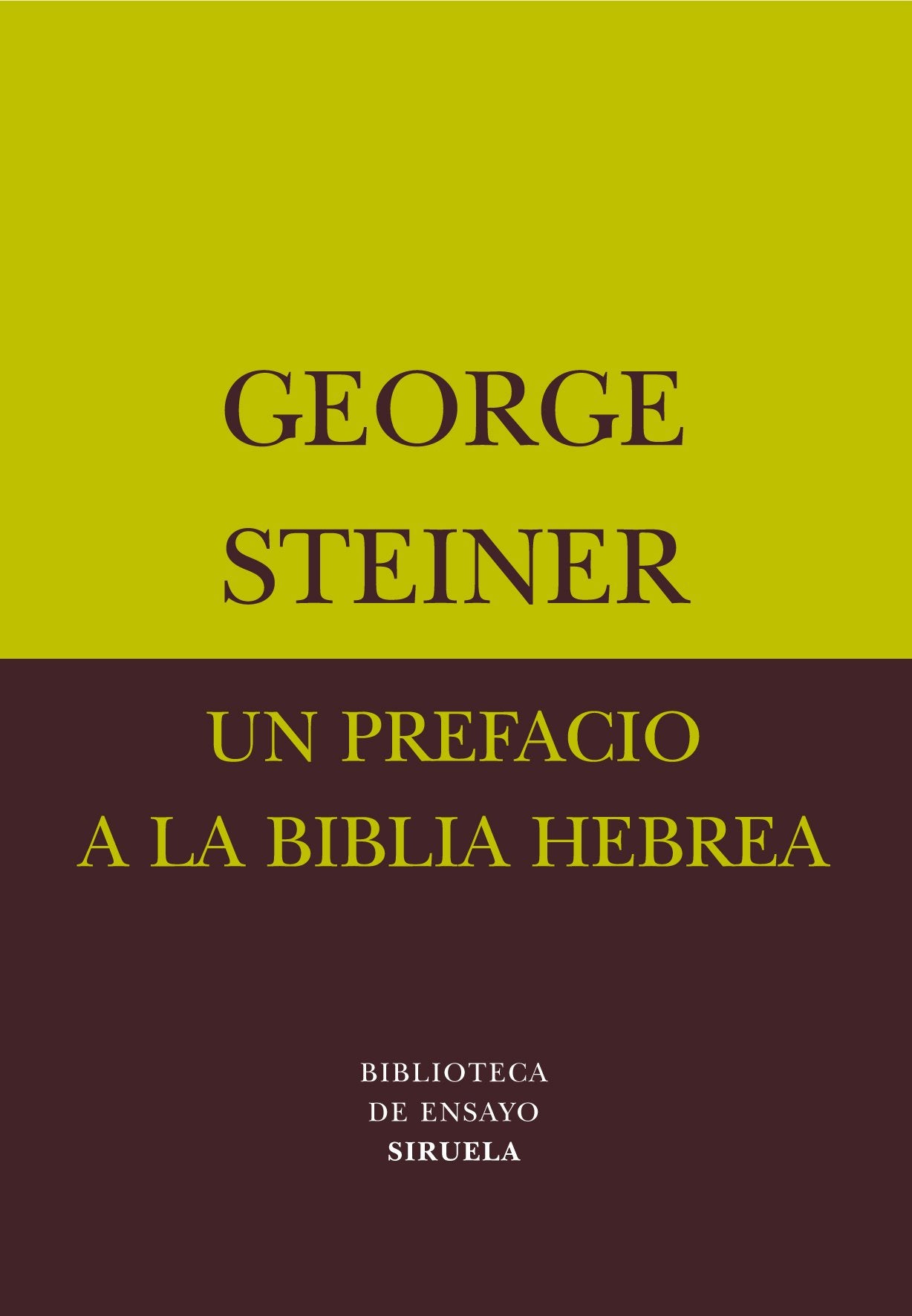 Un prefacio a la Biblia Hebrea/ A preface to the Hebrew Bible Religion & Esotericism