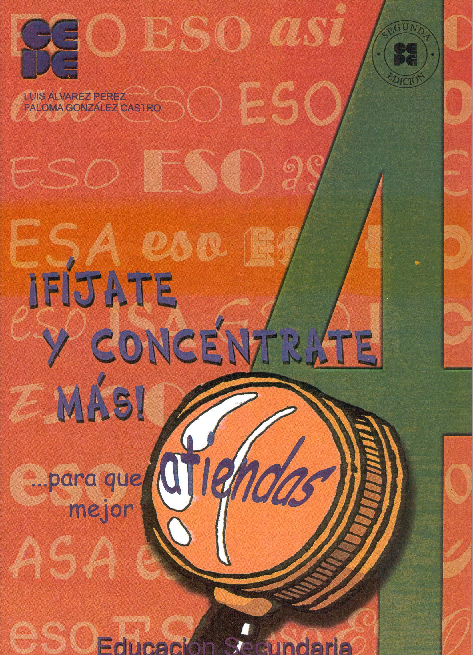 ¡Fíjate y Concéntrate Más! Cuaderno 4 book