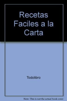 Recetas Faciles a la Carta book