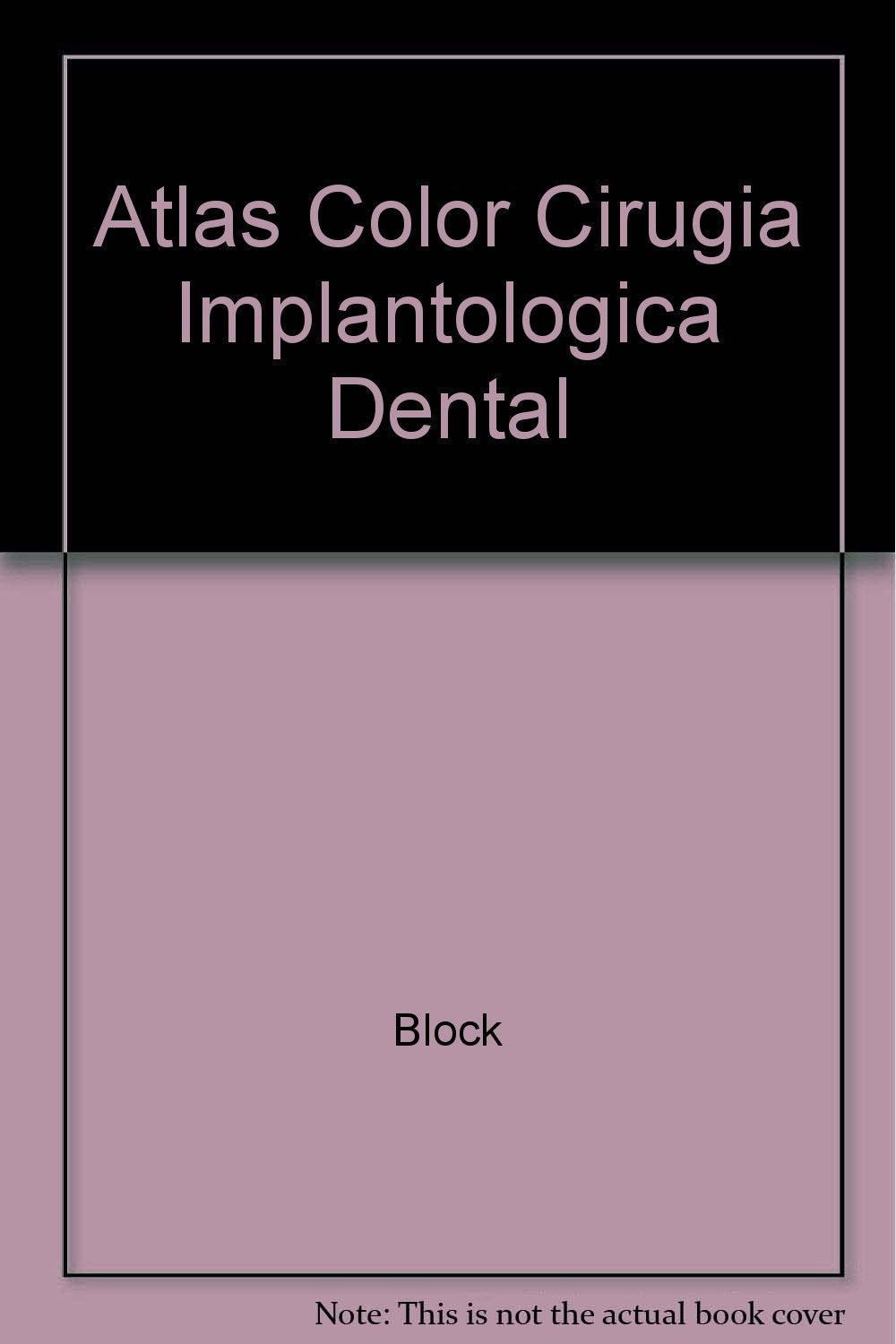 Atlas Color Cirugia Implantologica Dental book