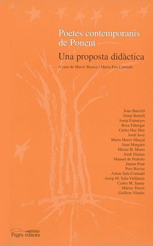 Poetes Contemporanis de Ponent: Una Proposta Didactica book