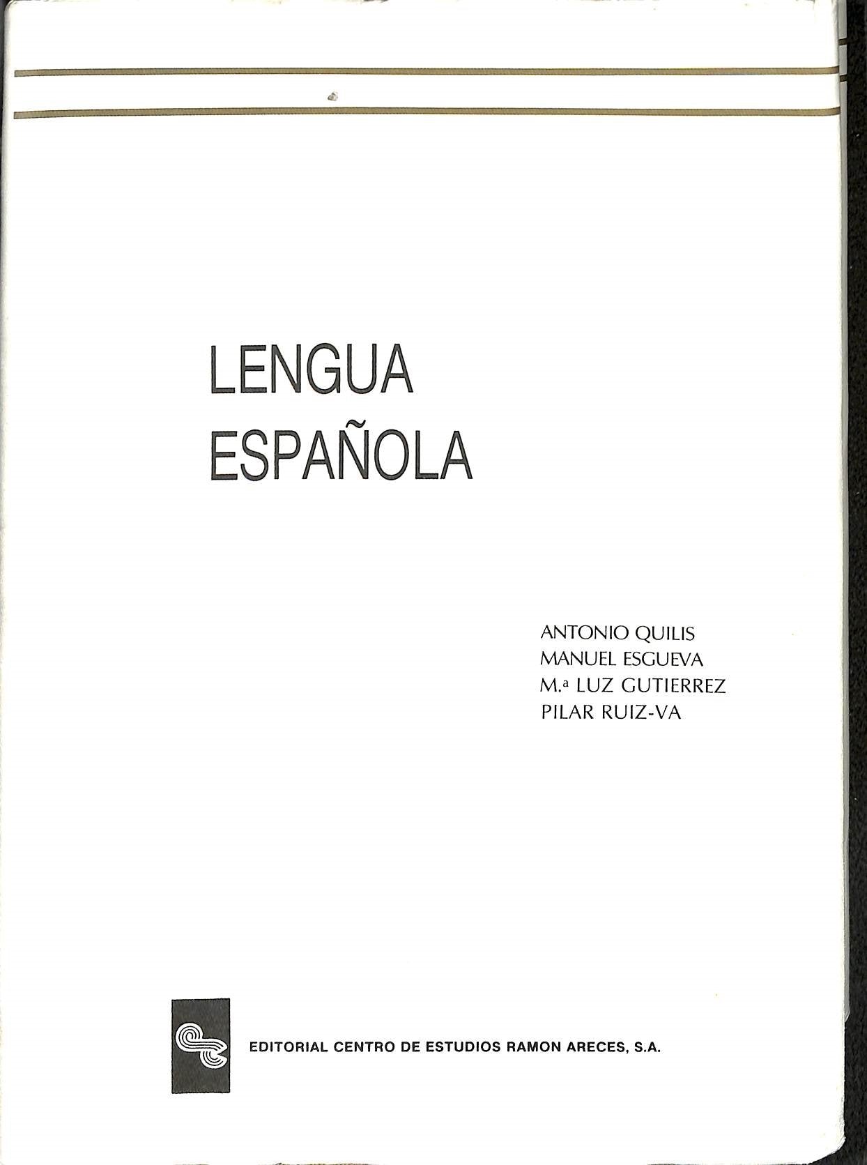 Lengua española Books